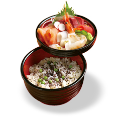 お刺身盛合丼